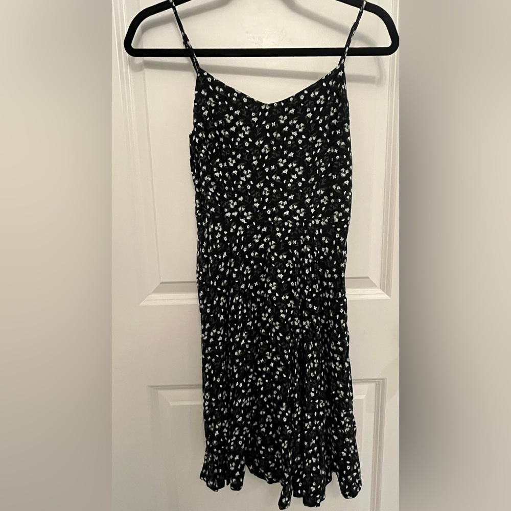 Old Navy Black and White Floral Mini Dress